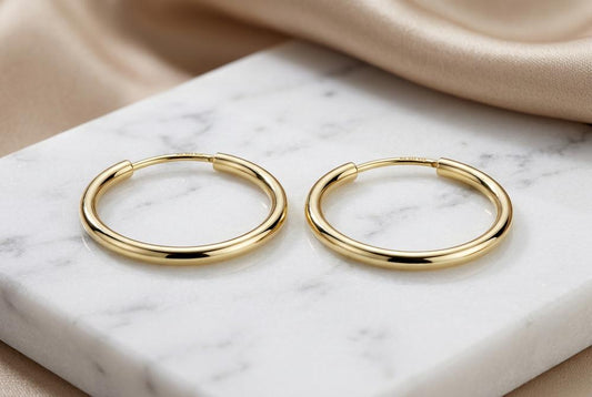 Creolen, Durchmesser 20mm  - echt 333 Gold 20mm