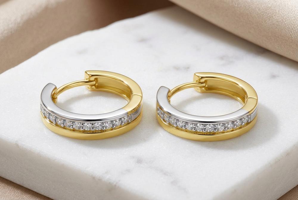 Creolen mit Zirkonia SJR 240203.300  - echt 333 Gold