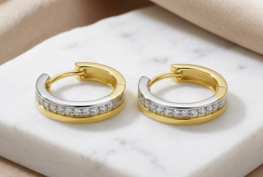 Creolen mit Zirkonia SJR 240203.300  - echt 333 Gold